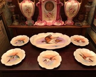 Set of Limoges, signed Duval