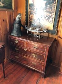 Banded inlaid chest, excellent condition, circa 1890