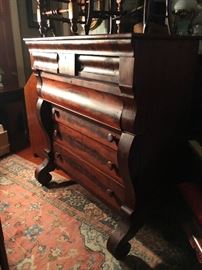 Empire linen press, circa 1830-40