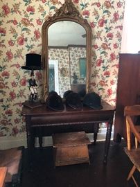 Banquet end tables, acanthus carved, circa 1830-40