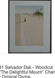 Salvador Dali Woodcut