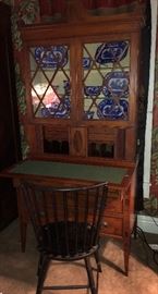 Open view of Kentucky tambour desk