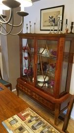 Inlaid china cabinet