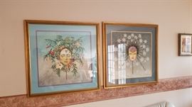 Pair of 20th century Japanese Geisha Woman photographs