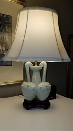 pair of the swan lamps