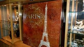 art wallhanging on wood