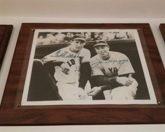Signed Joe DiMaggio  and Ted Williams