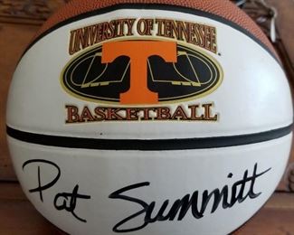Pat Summitt signed UT Basketball Ball