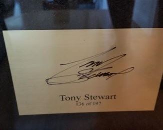 Tony Stewart signature 