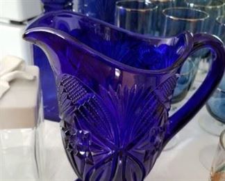 Gorgeous cobalt blue pitcher