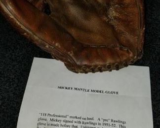 Pre Rawlings Mickey Mantle glove