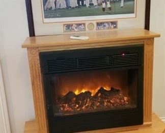 Heat Surge Electric fireplace Custom Made by the Amish 
Portable and Remote Control 
