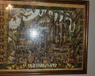 Framed Puzzle of King Arthur