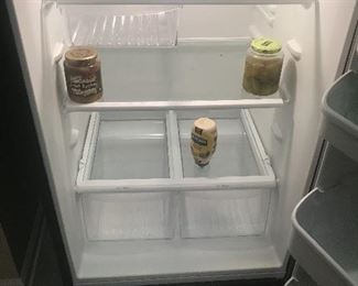 Inside of Frigidaire refrigerator freezer