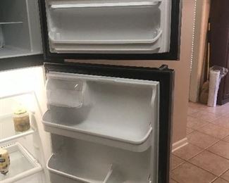 Inside of Frigidaire refrigerator freezer