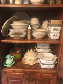 Dishes, Corning Ware, refrigerator set of bowls