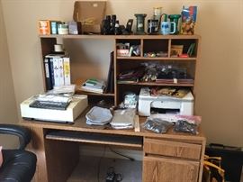 2nd desk with office supplies