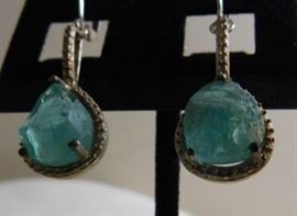 Rough Cut Paraiba Apatite Necklace