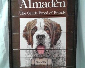 Almaden Brandy Wood Sign