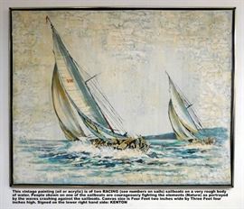 DSCN0149 JPG - Very large vintage painting signed by KENTON.