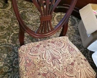 DSCN0150 JPG - One of six dining room chairs, part of a complete dining room set.