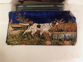 DSCN0218 JPG - Vintage and collectible velvet tapestry, an estate sale item