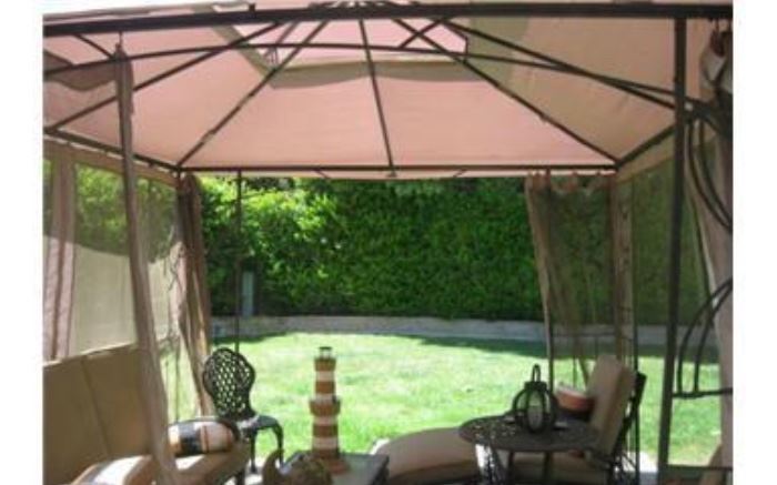 Patio furniture and yard art