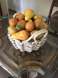 Glasstop breakfast table