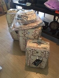 New snake skin luggage set...never used