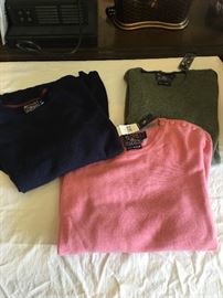 New cashmere sweaters