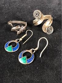  Jc034 Sterling Rings  Earrings