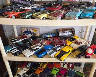 Over 70 18th Scale Die-cast Cars
