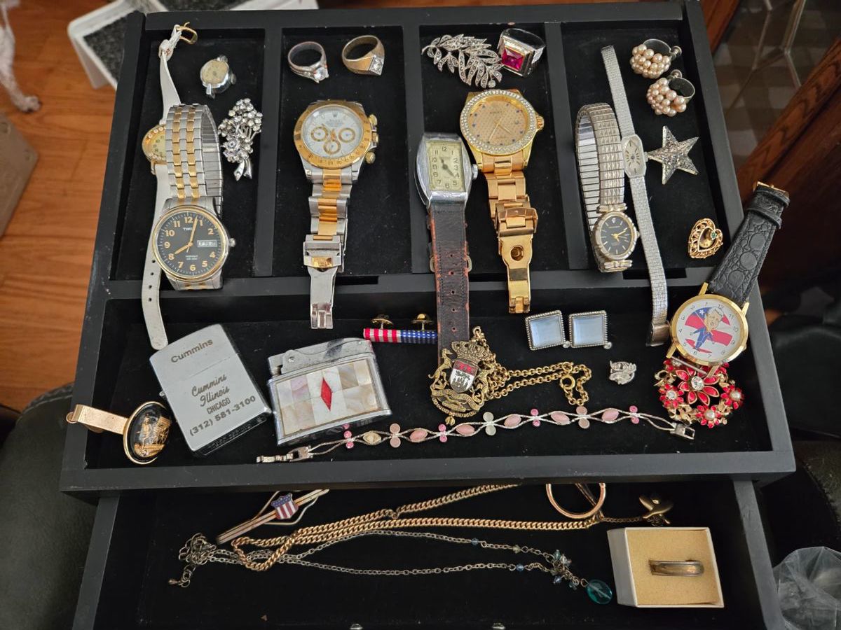 Watches some real and some costume jewelry