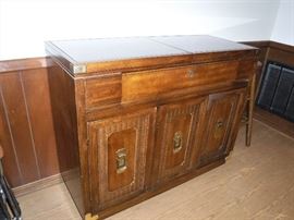 Flip top sideboard