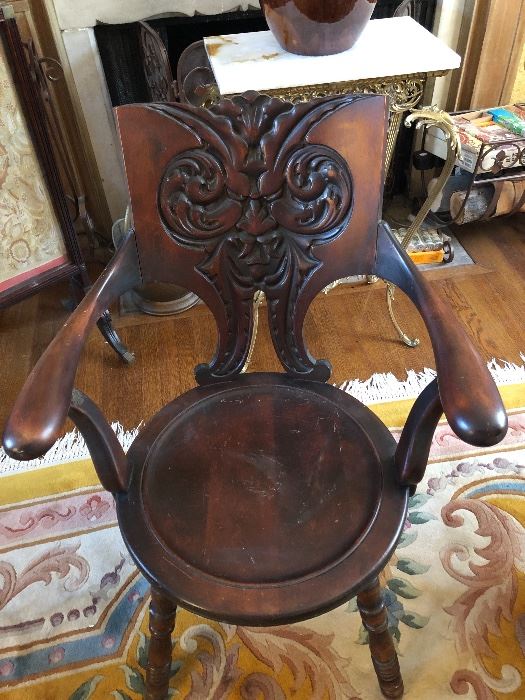 Victorian griffin chair