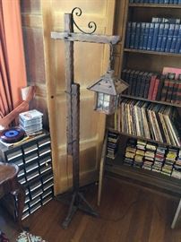 Vintage Oak floor lamp