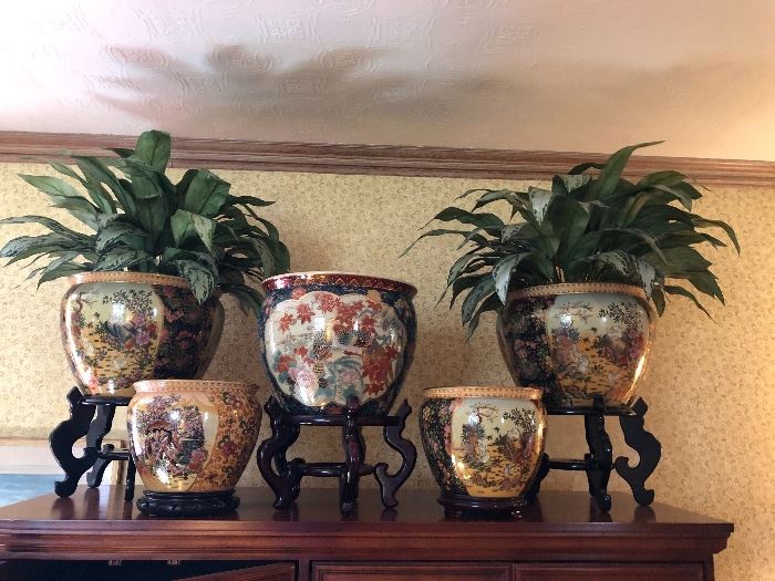 large Chinese planters