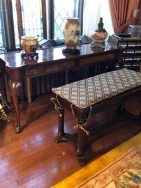 console table & piano bench