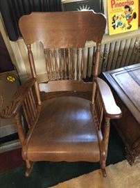 antique oak rocker