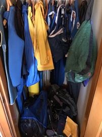 vintage diving/scuba gear in attic