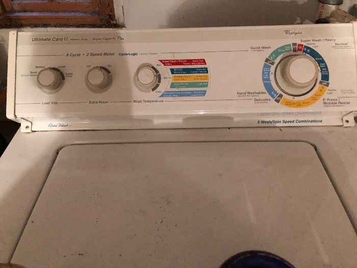 Whirlpool top load washer