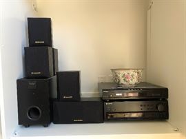 Turntable, speakers, stereo stuff