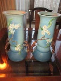ROSEVILLE VASES...SOLD AS IS...HAVE SOME REAPIRS