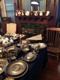 Pitchers and silver items