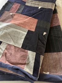 Wool Quilt, From Men's Shirts!
