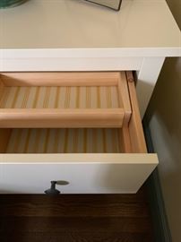 Ikea Bedside Table with Sliding Inner Drawers
