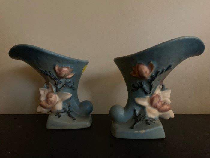 Roseville Vases, PAIR