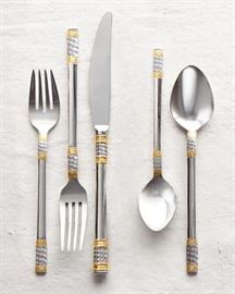 131 Piece Wallace Golden Aegean Weave Sterling Flatware