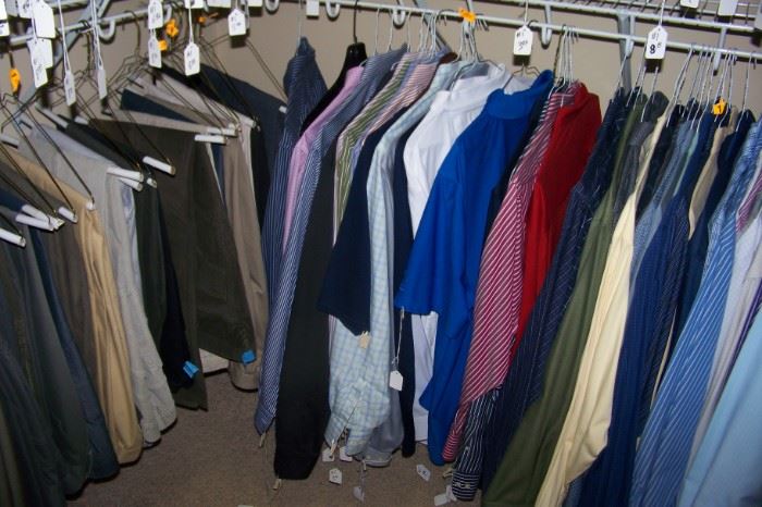Men's clothing - shirts, slacks