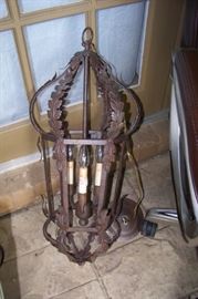 Iron chandelier
